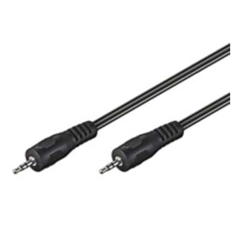 GOOBAY Goobay Avk 119-250 Q 2.5m Καλώδιο Ήχου 2,5 M 3.5mm Μαύρος (μαύρο)