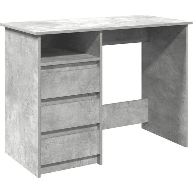 Γραφείο VidaXL από Επεξεργασμένο Ξύλο 102x50x75 cm - Γκρι Σκυροδέματος