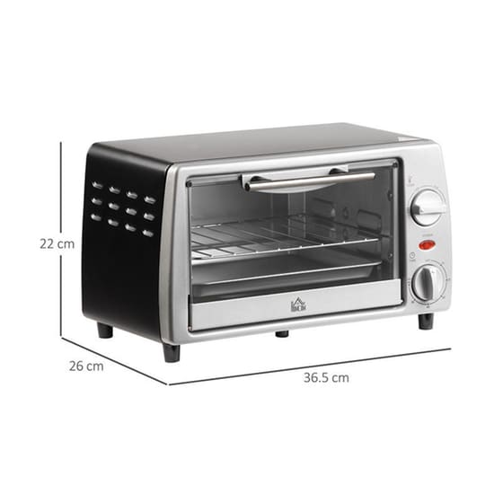 HOMCOM 800-084 10 Lt Ασημί Φουρνάκι image 5