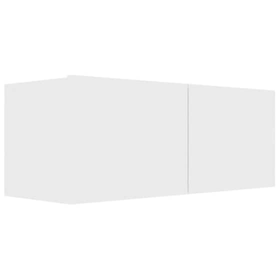 Έπιπλο Τηλεόρασης VidaXLΜοριοσανίδα 2 Τμχ 100x30x30 cm - Λευκό image 4