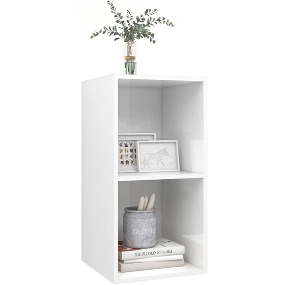 Έπιπλο Τηλεόρασης VidaXL από Μοριοσανίδα 37x37x72cm - Λευκό image 2