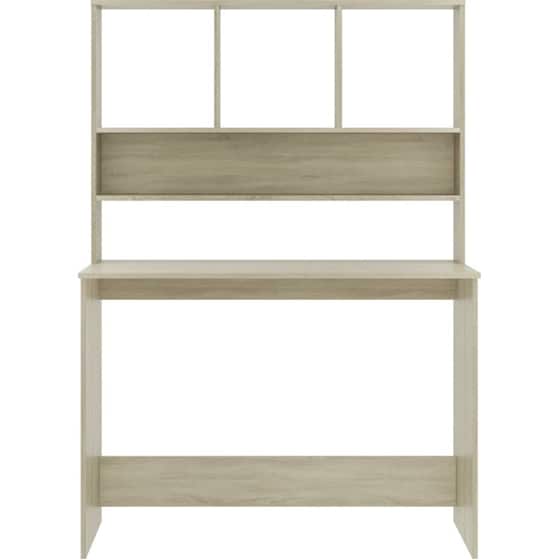 Γραφείο VidaXL με Ράφια από Μοριοσανίδα 110x45x157 cm - Sonoma Δρυς image 1
