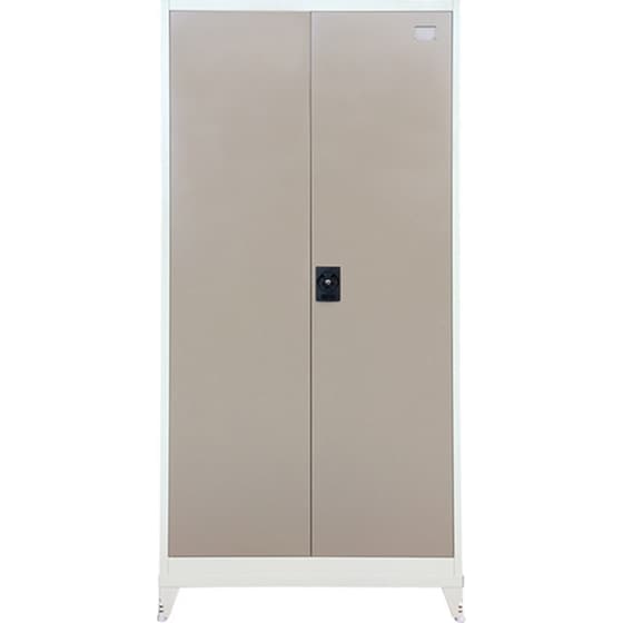 Ντουλάπα Steelen Δίφυλλη Μεταλλική 90x45x191cm - Καφέ/Μπεζ image 0