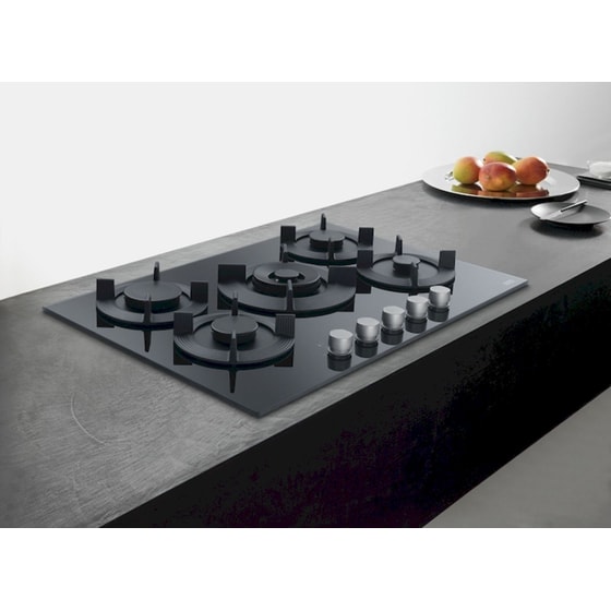 FRANKE FHMF 755 4G DC C BK Maris Gas on Glass 75 cm Μαύρο Εστία Αερίου Αυτόνομη image 1