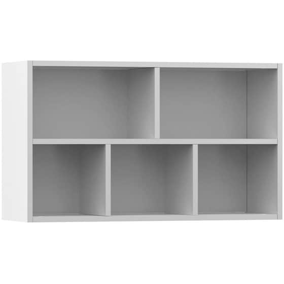 Βιβλιοθήκη VidaXL από Μοριοσανίδα 50x25x80 cm - Λευκό image 5