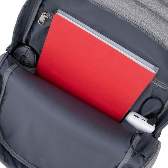 Τσάντα Backpack Rivacase Prater 17.3" Grey/Dark Blue image 4
