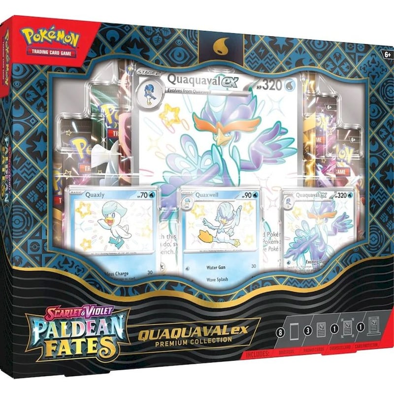 Pokémon TCG: Scarlet Violet – Paldean Fates Quaquaval ex Premium Collection (Pokemon USA)