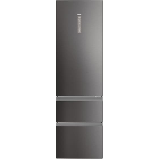 HAIER HTW5620CNMP Total No Frost 414 Lt Dark Inox Ψυγειοκαταψύκτης image 0