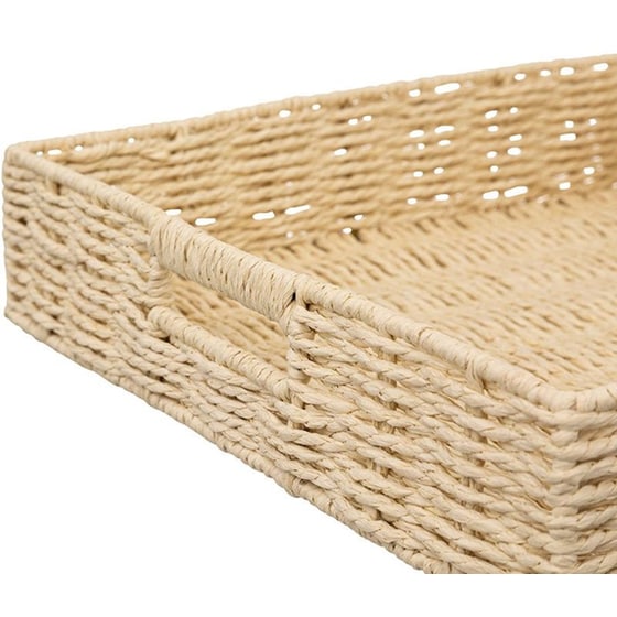Διακοσμητικός Δίσκος Spitishop από Σχοινί 35x7cm - Μπεζ image 1