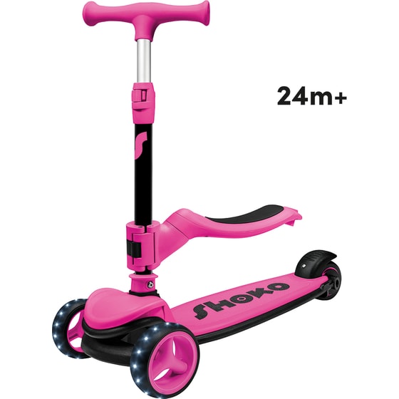Παιδικό Πατίνι Shoko Prime 4 In 1 Plus για 12+ Μηνών - Ροζ image 5