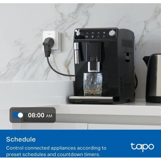 Έξυπνη πρίζα ρεύματος TP-Link Tapo P100M με Wi-Fi, Bluetooth - 2300W image 4