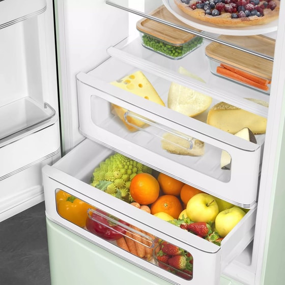 SMEG FAB32LPG6 332 Lt Total No Frost Πράσινο Ψυγειοκαταψύκτης image 9