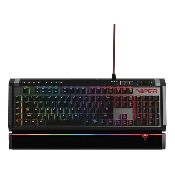 Gaming Πληκτρολόγιο Patriot Viper V770 Ενσύρματο Μηχανικό RGB - Μαύρο/Ασημί image 0