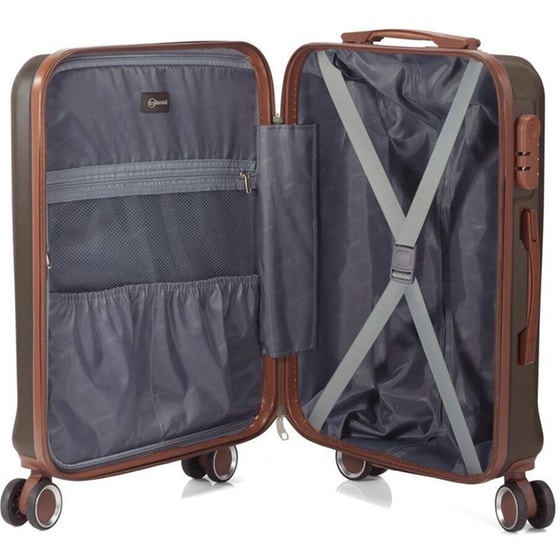 Βαλίτσα&nbsp;Μεσαία&nbsp;Benzi&nbsp;Καφέ&nbsp;65cm image 3