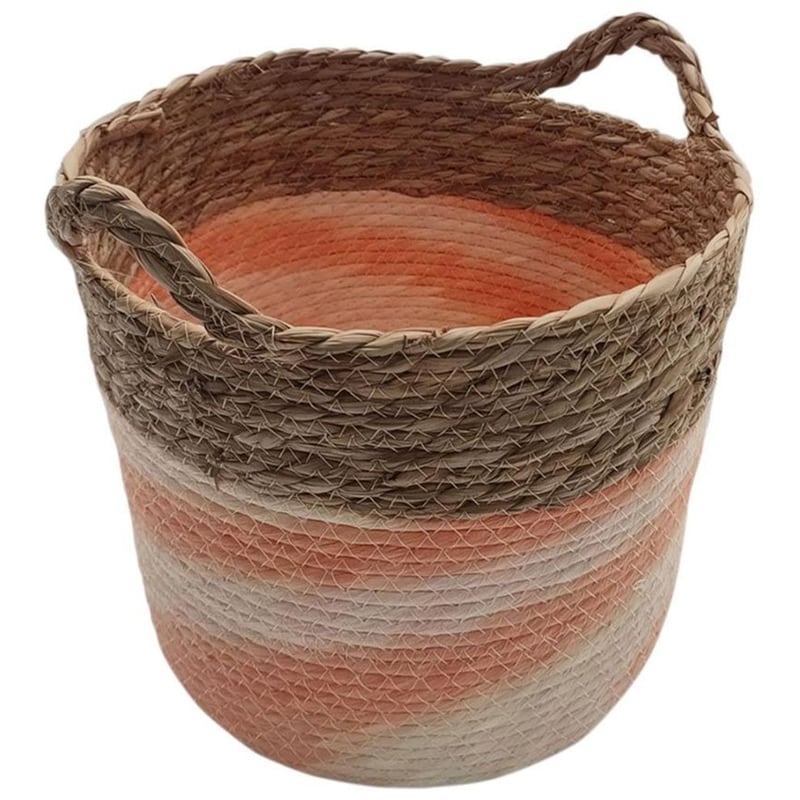 MOD Καλάθι Αποθήκευσης Mod Ψάθινο 33x25 cm - Πολύχρωμο