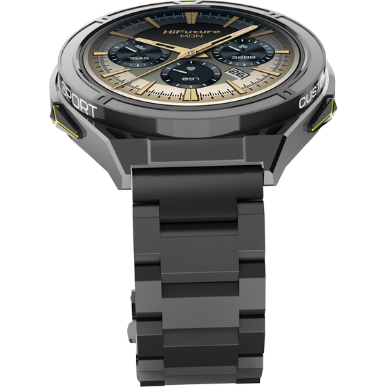 Smartwatch HiFuture Active 54mm - Black Yellow image 5