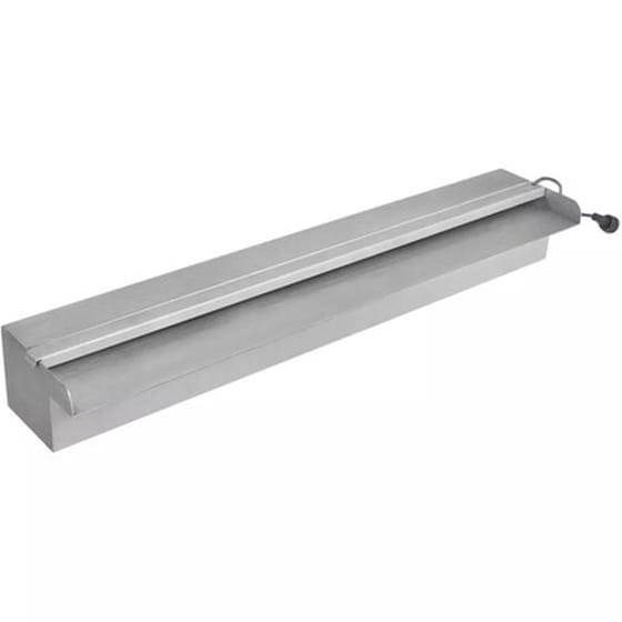 Vidaxl Σιντριβάνι Πισίνας Ορθογώνιο Με Led 60 Εκ. Από Ανοξείδωτο Ατσάλι image 2