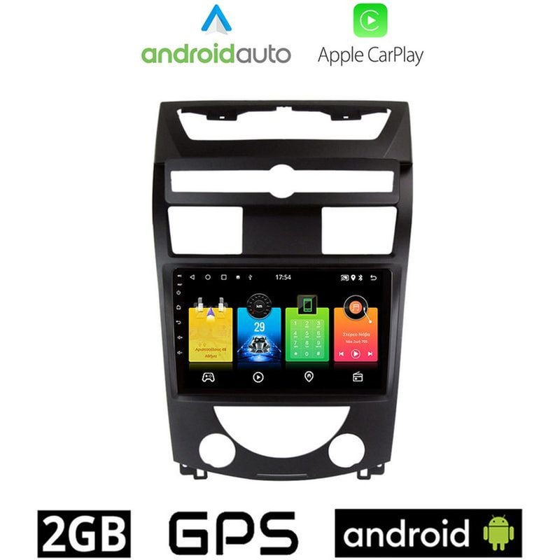 OEM Ηχοσύστημα Αυτοκινήτου SsangYong Rexton (2006-2015) Οθόνη αφής 9 Android 32GB+2GB Μαύρο
