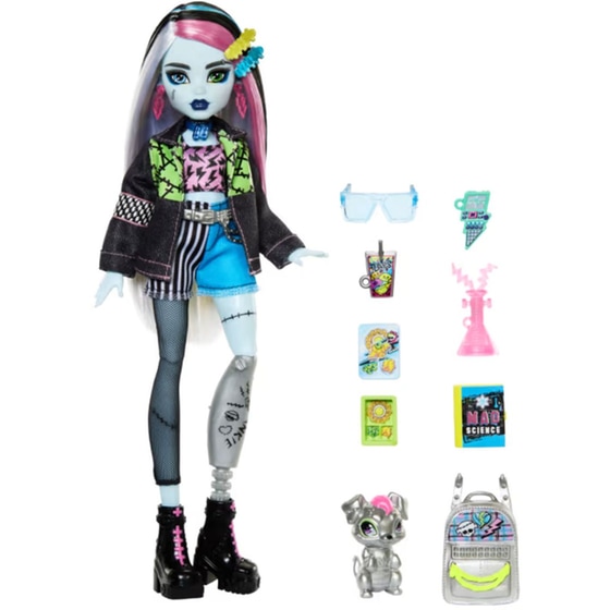 Κούκλα Mattel Monster High Φράνκι Με Ζωάκι Και Αξεσουάρ image 2