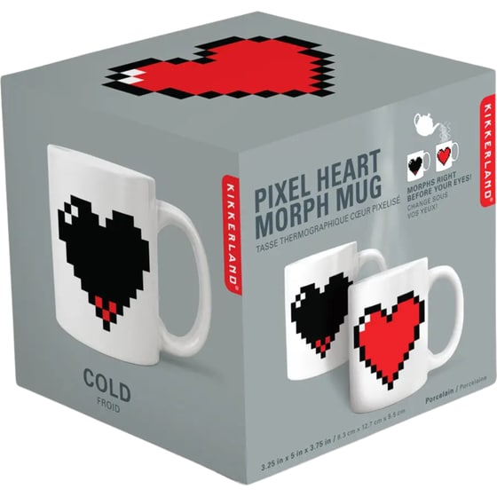 Κούπα Καρδιά Που Αλλάζει Χρώμα Κεραμική 350 ml  - Λευκό image 3