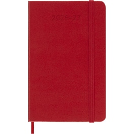 Ημερολόγιο Εβδομαδιαίο 2027 Moleskine 18Μ Pocket Hardcover Κόκκινο