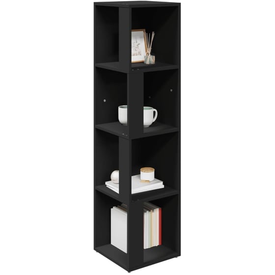 Ραφιέρα VidaXL Γωνιακή από Μοριοσανίδα 33x33x132 cm - Μαύρο image 3