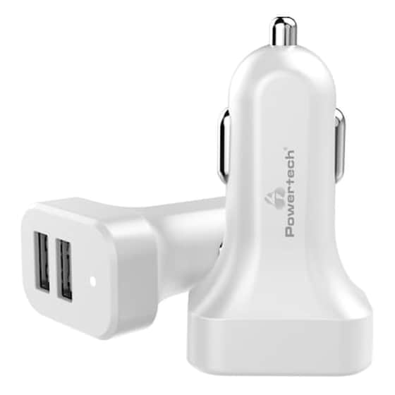 Φορτιστής Αυτοκινήτου Powertech PT-799 - Λευκό image 0