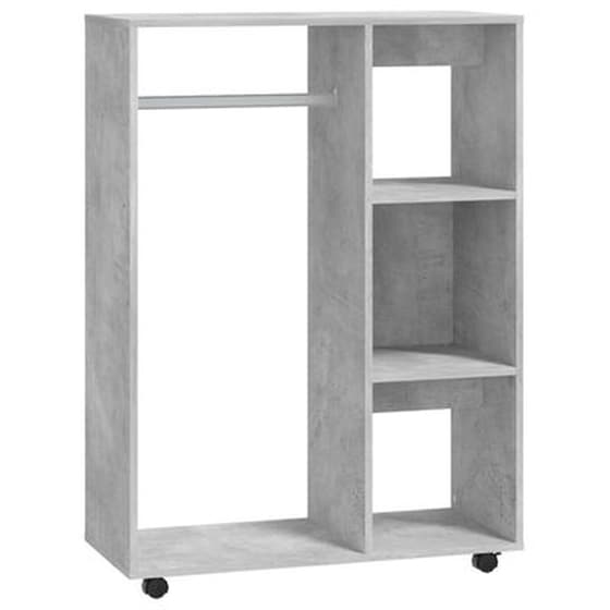 Δίφυλλη Ντουλάπα Vidaxl από Μοριοσανίδα 80x40x110cm - Γκρι Σκυροδέρματος image 0