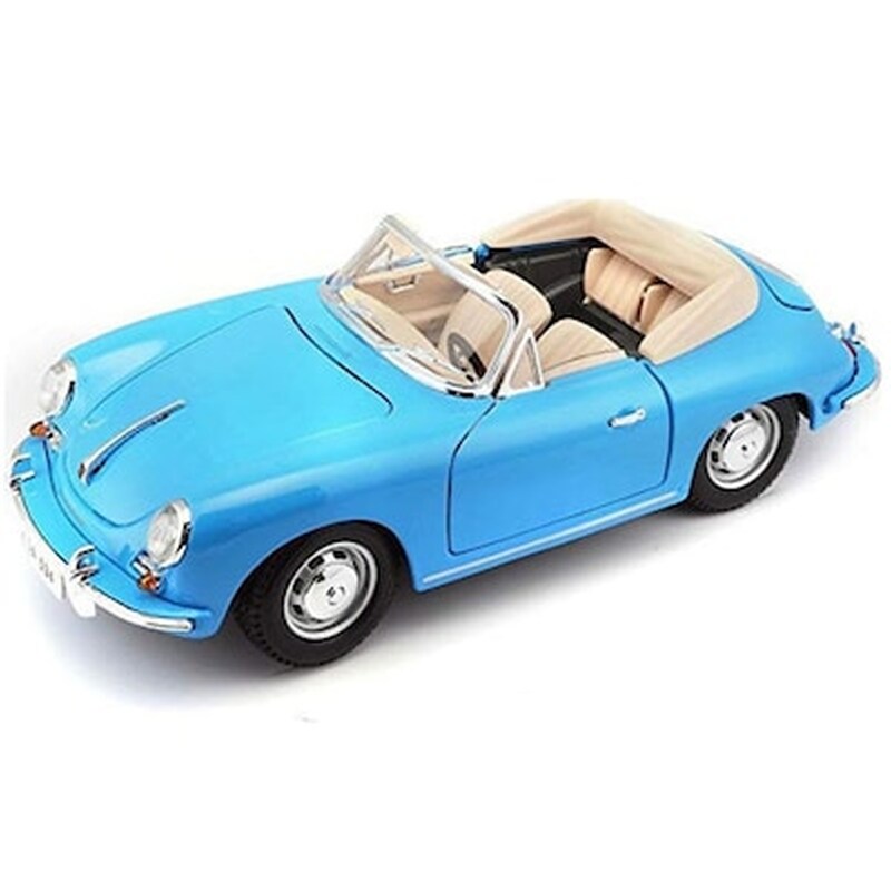 Burago 1/18 Plus Porsche 356b Cabriolet (1961) Blue
