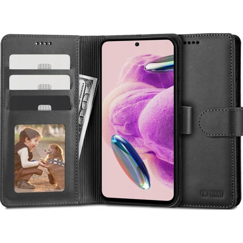 Θήκη Xiaomi Redmi Note 12S - Tech-Protect Wallet - Black