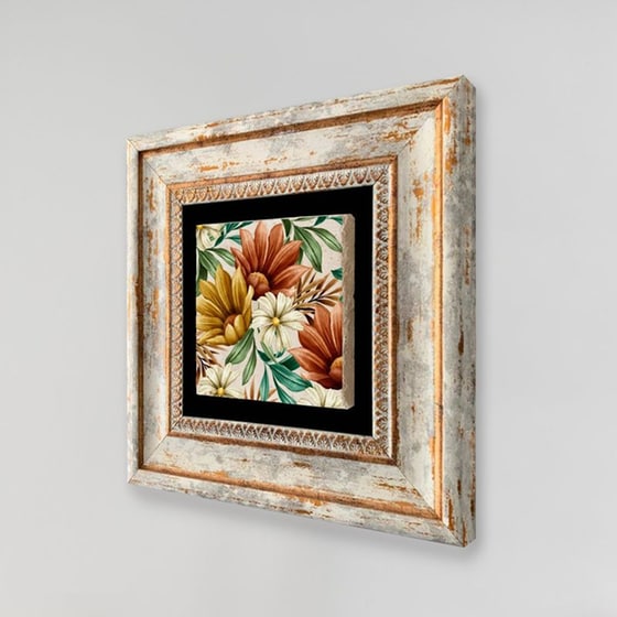 Vintage Κάδρο 24Mall Λουλούδια 20x20 cm image 2