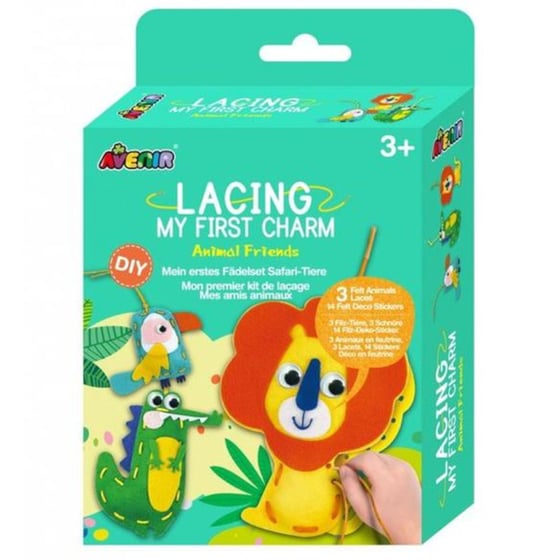 Παιδικό Σετ Ραπτικής Κούκλες Diy Avenir Lacing Animal Friends image 0