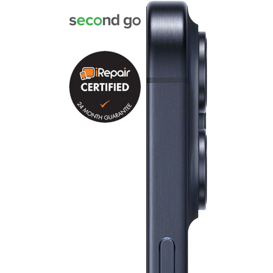 Μεταχειρισμένο Apple Iphone 15 Pro 128gb Blue Titanium Second Go Certified By Irepair image 3