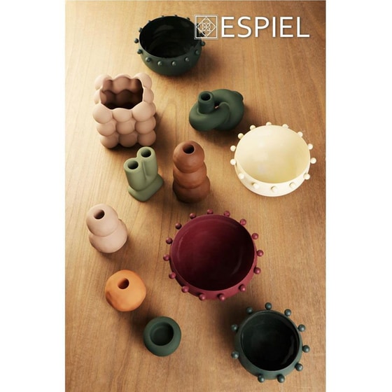 Κηροπήγιο 2 Θέσεων Espiel Kla303k4 Κεραμικό 8x6x10.5cm - Πράσινο image 1