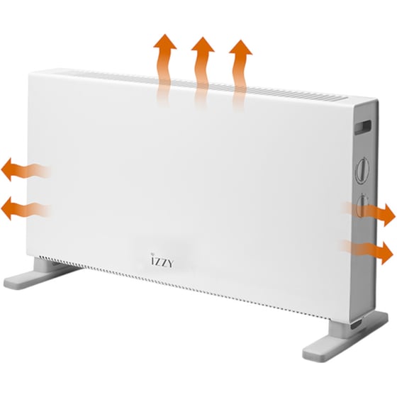 IZZY IZ-9030 Θερμοπομπός Δαπέδου 2600W Λευκό image 2