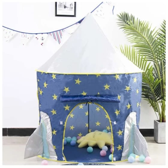 Παιδική Σκηνή Castle Hut Rocket 102 X 135 Cm Bakaji 8054143007893 image 2