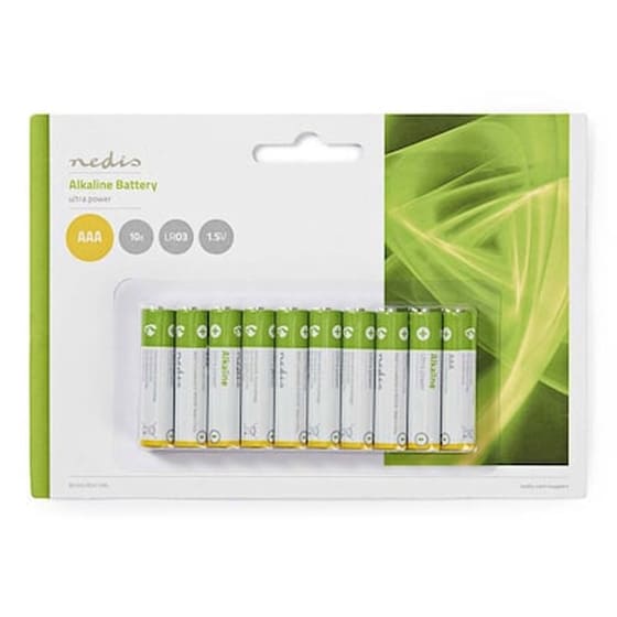 Nedis Αλκαλικές Μπαταρίες ΑΑΑ 1.5V 10τμχ image 0