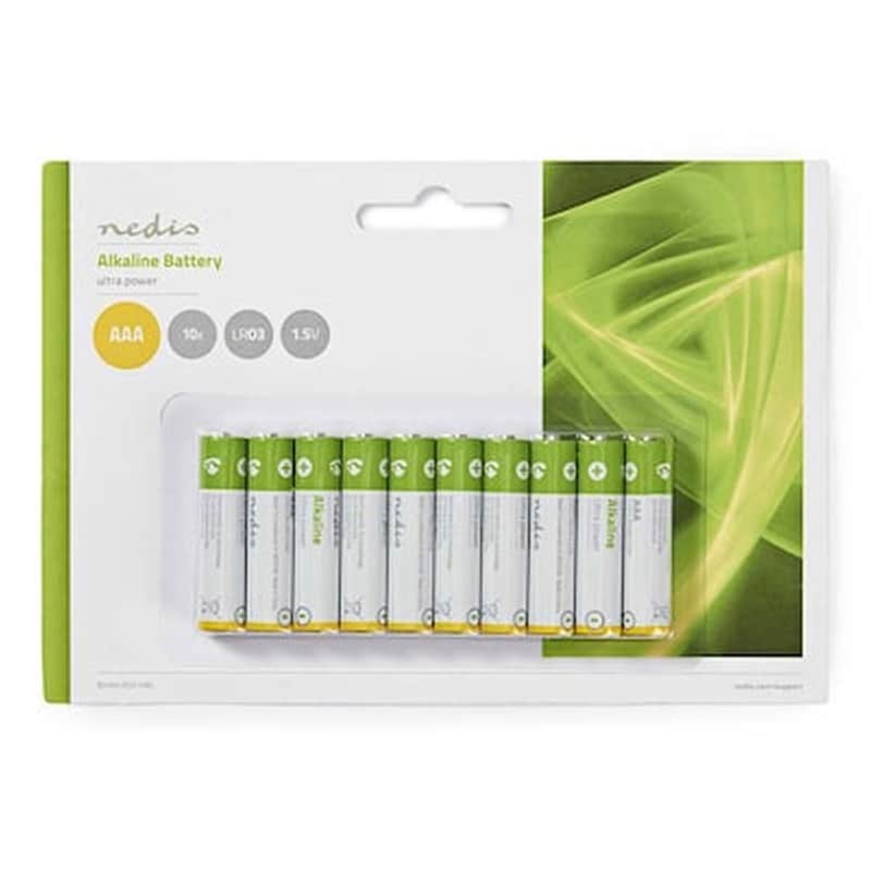 NEDIS Nedis Αλκαλικές Μπαταρίες ΑΑΑ 1.5V 10τμχ