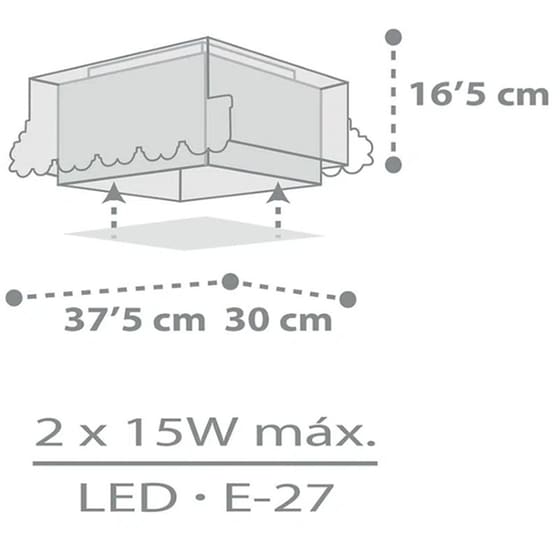 Παιδικό Φωτιστικό Οροφής Ango The Night Train Πλαφονιέρα 63536 image 4