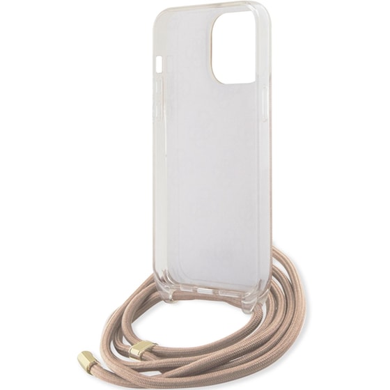 Guess “4g Logo Collection” Crossbody Hard Case Θήκη Προστασίας Από Σιλικόνη Με Λουράκι – Iphone 15 Pro Max (ροζ – Guhcp15xhc4sep) image 2