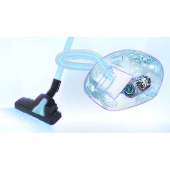 BOSCH BGLS4WH3H 600 W με Σακούλα 4 L Μπλε Ηλεκτρική Σκούπα image 7