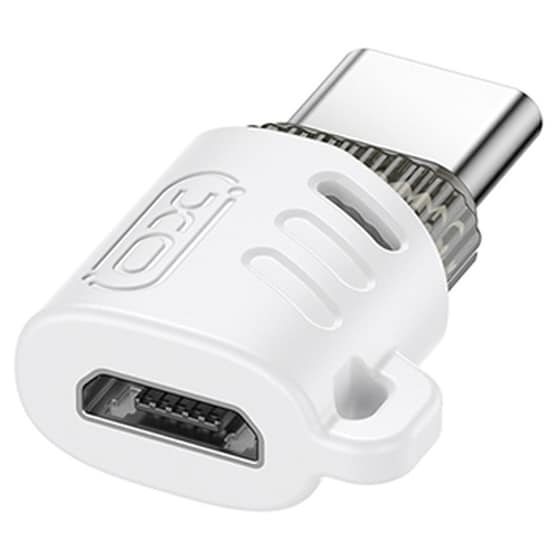 Αντάπτορας XO NB256G USB-C Female σε micro-USB Female - Λευκό image 1