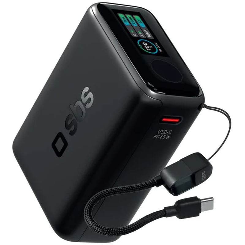 Powerbank SBS 20000mAh USB-C 65W - Black