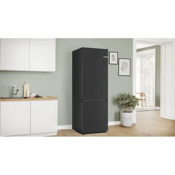 BOSCH KGN492XCF Full No Frost 440 Lt Μαύρο Ψυγειοκαταψύκτης image 2
