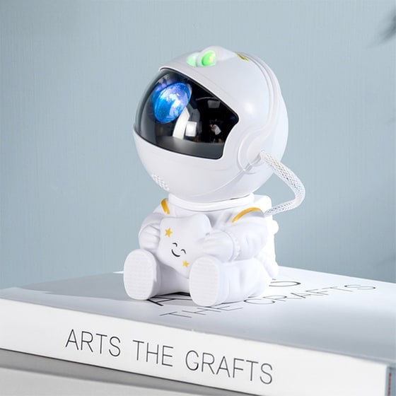 XO Παιδικό Φωτιστικό Projector Astronaut Sky με Προβολή Αστεριών Λευκό 8.5x5x7.6εκ. image 2