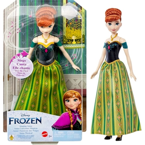Κούκλα Disney Frozen Singing Anna (HLW56) image 0