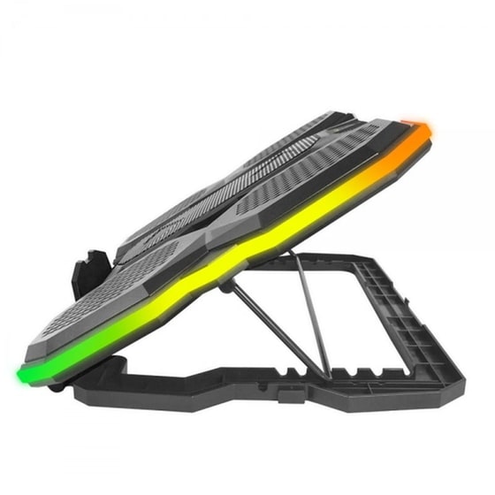 Βάση Laptop Cooler Esperanza Breva EGC107 17" με smartphone stand - Black image 2