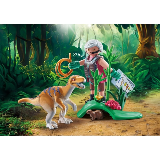 Playmobil Εξερευνιτής Και Βελοσιράπτορ (71823) image 2
