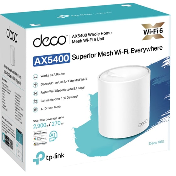 TP-Link Deco X60 Access Point Wi‑Fi 6 Dual Band (2.4 & 5 GHz) 5400 Mbps image 7