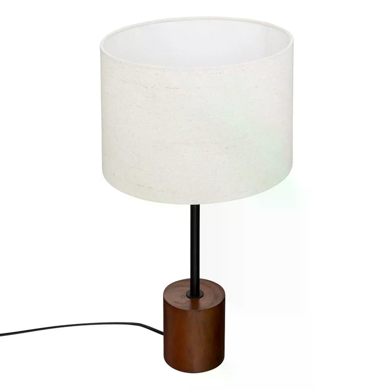 Πορτατίφ Spitishop Μεταλλικό Φ25x47.5 cm - Μαύρο/Εκρού